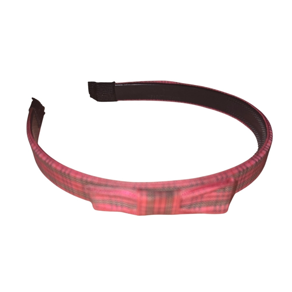 Pink Plaid Headband